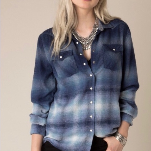 Ombré Flannel Shirt - Picture 1 of 6